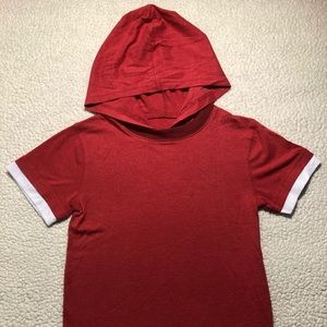 Red T-Shirt Hoodie